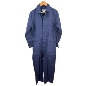 Steel‎ Grip Inc. Flame Resistant Coveralls Size 38 Inseam 27 Blue Michael myers